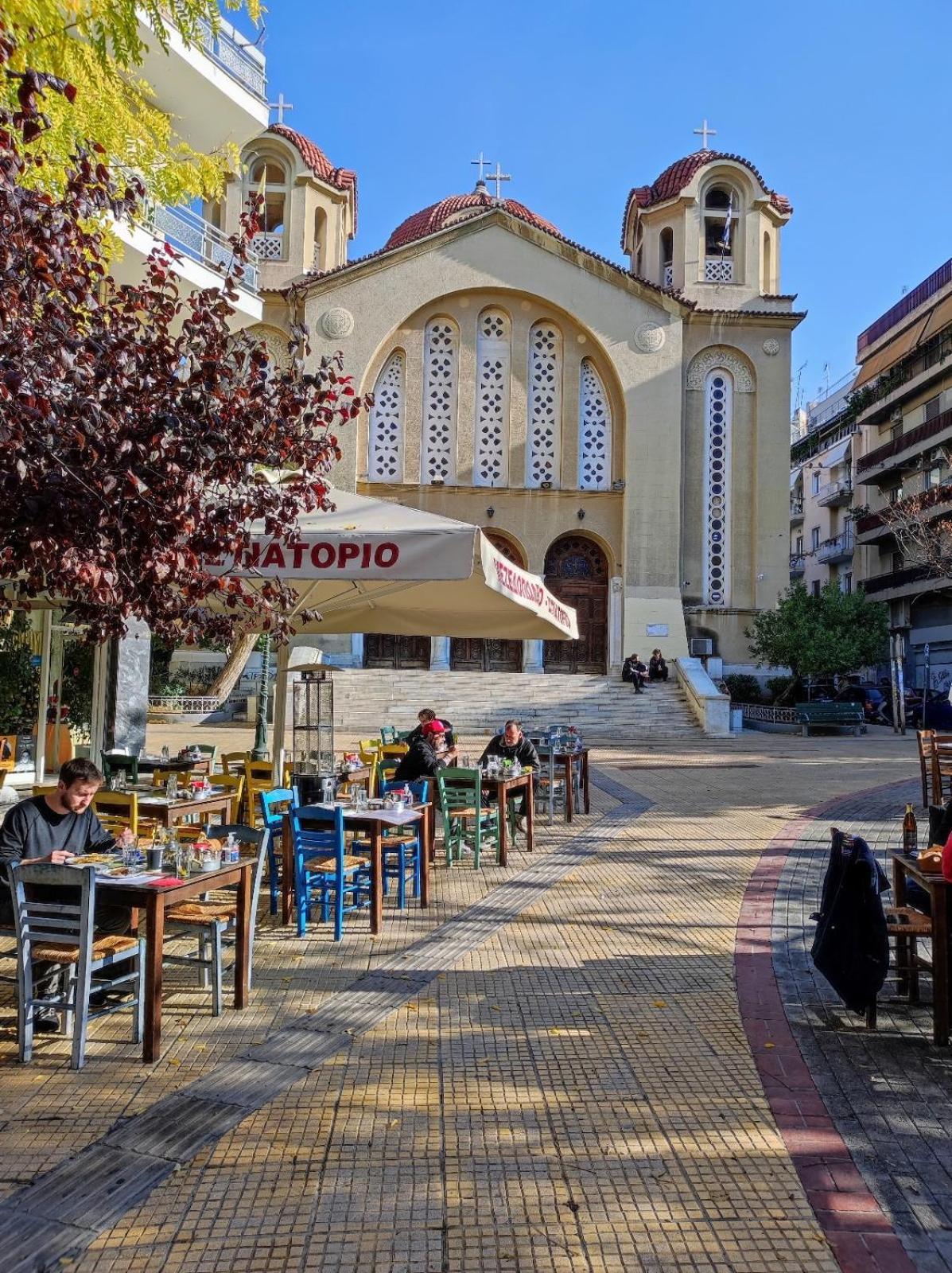 Apartamento Aris Urban Pagrati Atenas Exterior foto
